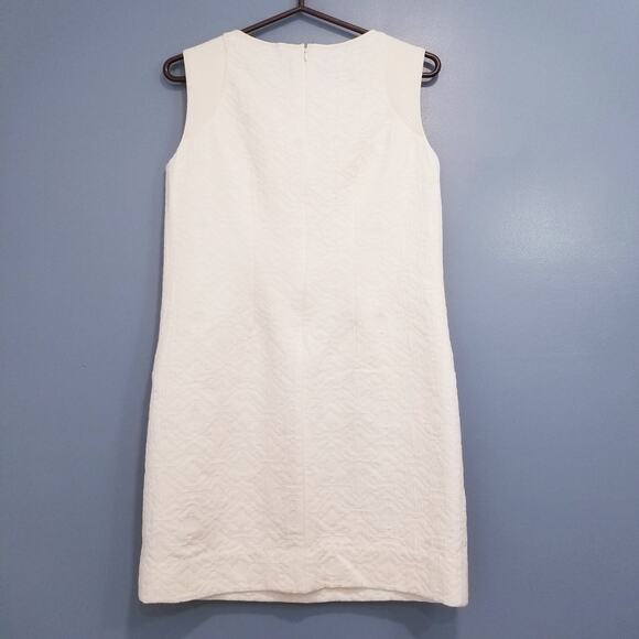 J. Crew Jacquard Shift Mini Dress Zipper Pockets Sleeveless - Picture 3 of 13